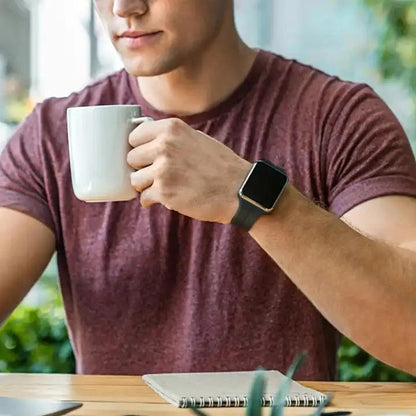 Soft Silicone Watchband • Apple Watch Compatible • Magnetic Buckle